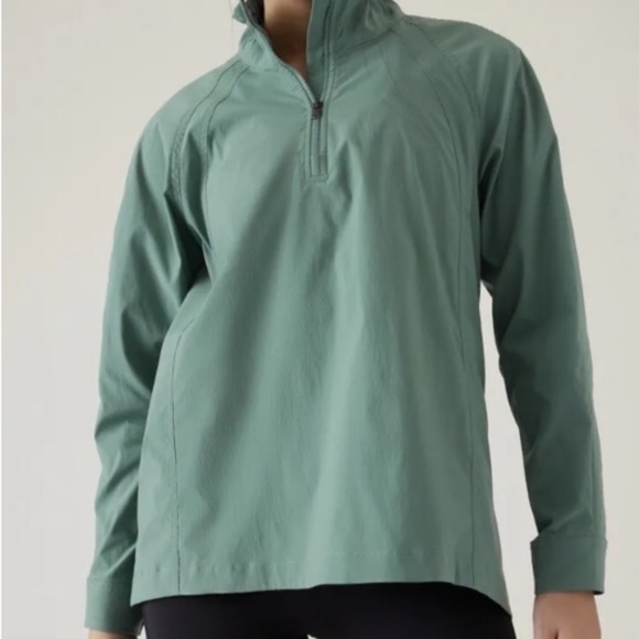 Athleta Advantage Poplin Top - Picture 1 of 3